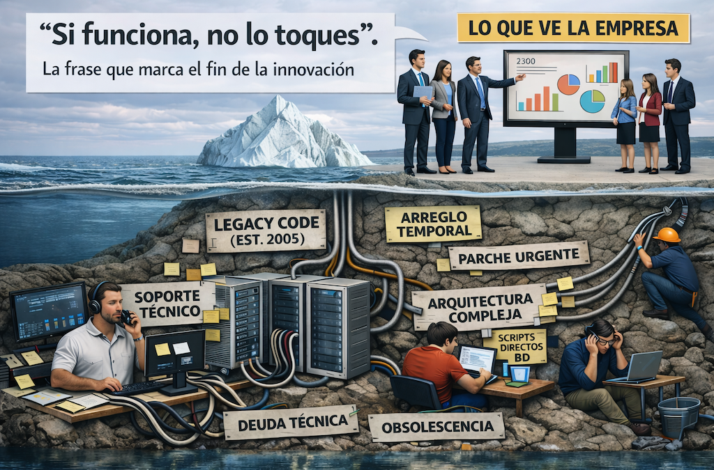 El costo oculto del software legacy: cuando sostenerlo a fuerza bruta deja de ser el camino
